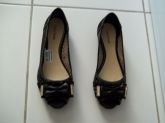 SAPATILHAS COURO PRETA:*