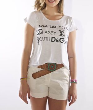 T-SHIRT WISH LIST TAMANHO G